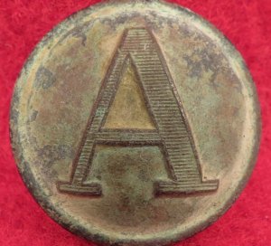 Confederate "Lined" Artillery Button